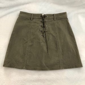 5/$25 Olive Suede Skirt